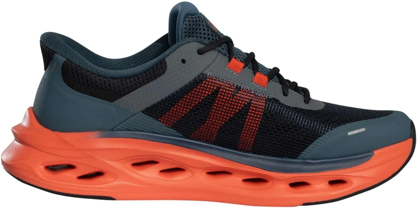 Мужские кроссовки Skechers Slip Ins Max Cushioning Glide Step Trainers, темно-синие/оранжевые — фото 3