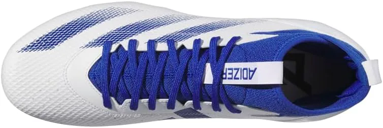 Футбольные бутсы Adidas Adizero Impact для взрослых, унисекс, белый/синий — фото 4