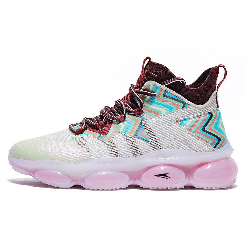 

Kinglake Амортизирующие устойчивые к истиранию дышащие баскетбольные кроссовки мидтоп мужские белые, цвет White