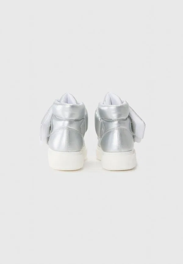 Высокие кроссовки серебристо-черного цвета Marni, Silver-Coloured/Black — фото 3