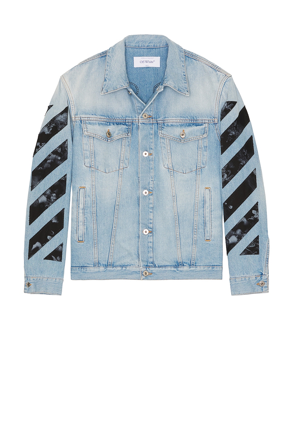 

Джинсовая куртка Fresco с диагональными стрелками Off-White, navy blue
