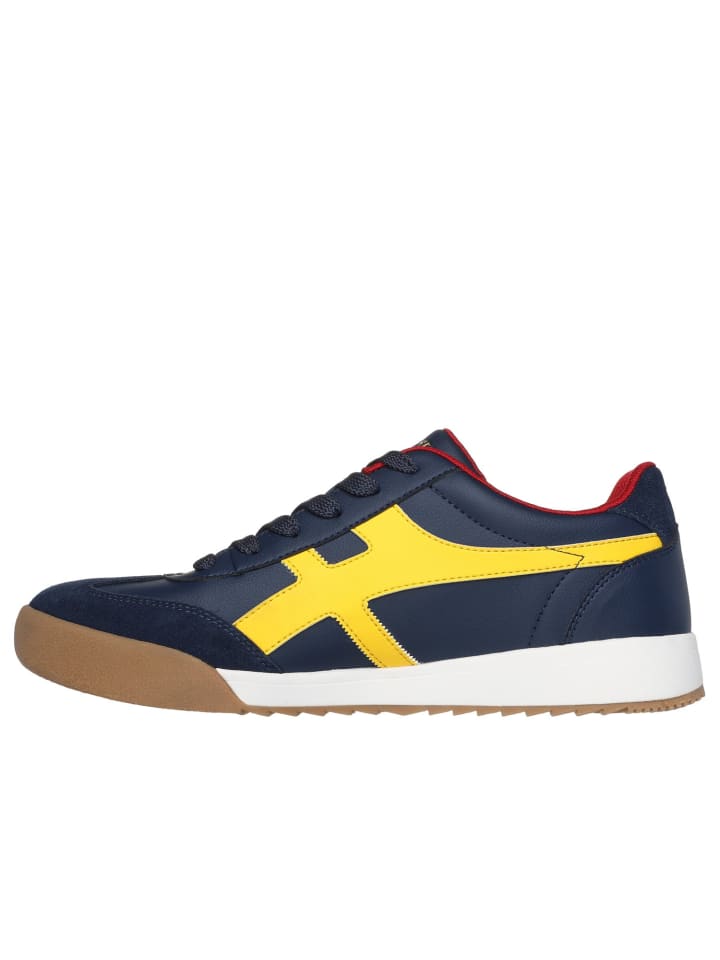 Кроссовки на шнуровке ZINGER MANZANILLA TOTALE Skechers, цвет marineblau/gelb — фото 4