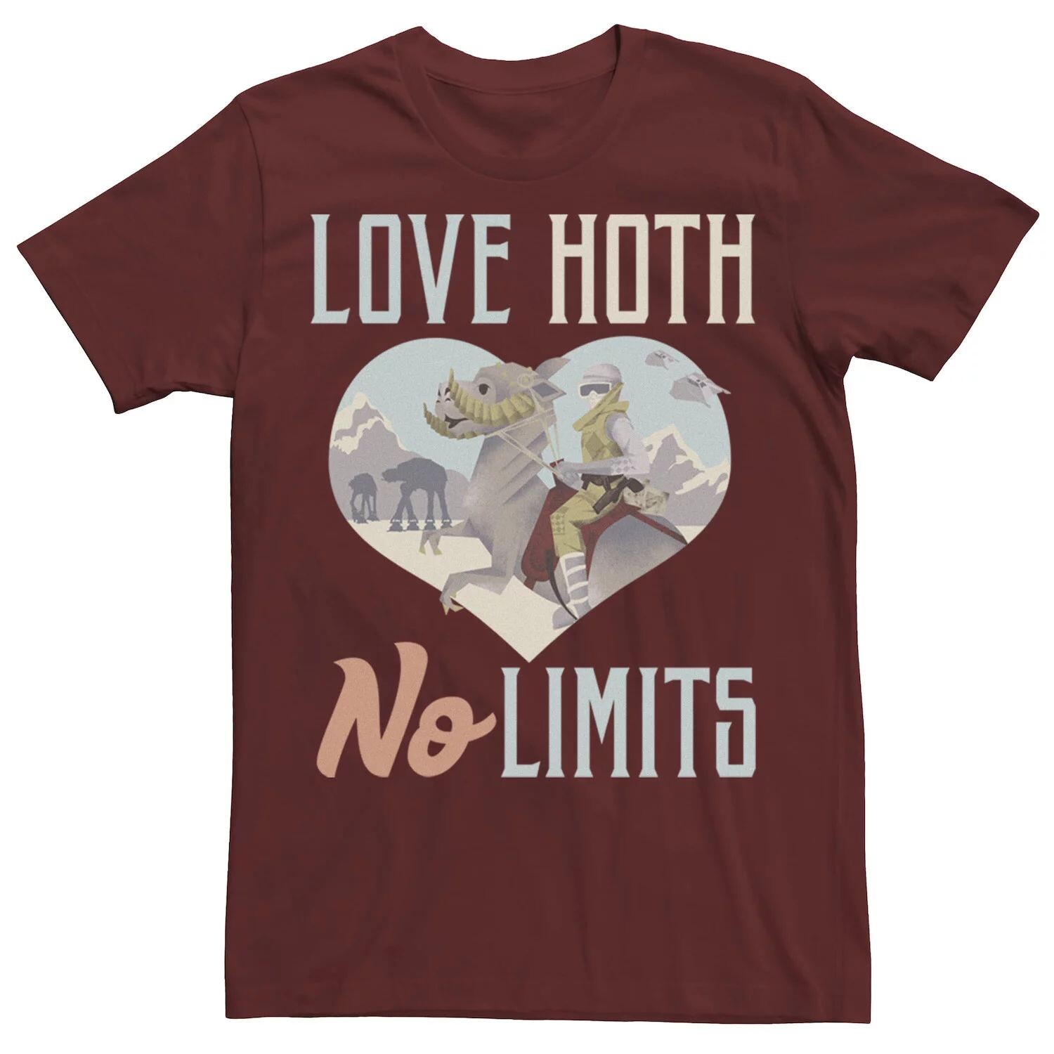 

Мужская футболка с текстовым рисунком Love Hoth No Limits Star Wars