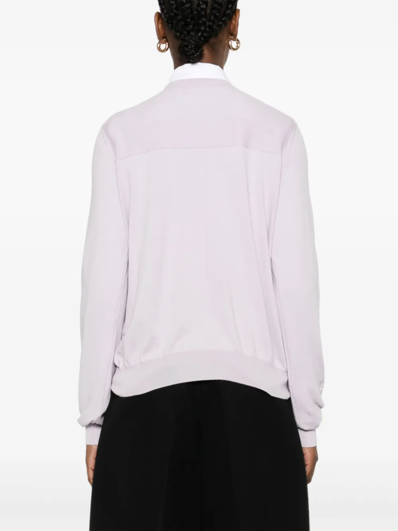 Jil Sander свитер с круглым вырезом, фиолетовый — фото 4