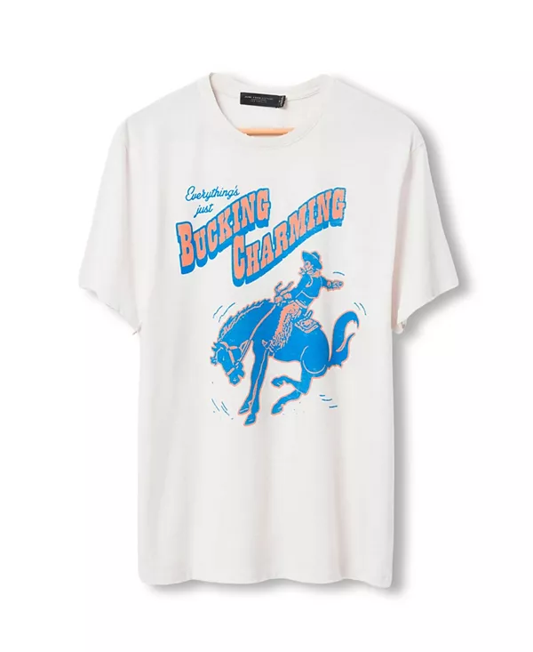 

Футболка унисекс в винтажном стиле, очаровательная и стильная. Junk Food Clothing, белый