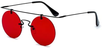 

Модные очки 2027 года для мужчин и женщин: классические круглые безободковые солнцезащитные очки в стиле стимпанк, винтажные очки с защитой от УФ-излучения UV400 MTZJH, C4