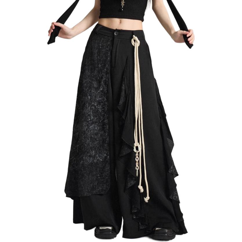 

ZIAREL Повседневные брюки Unisex Black Moderate Straight Fit