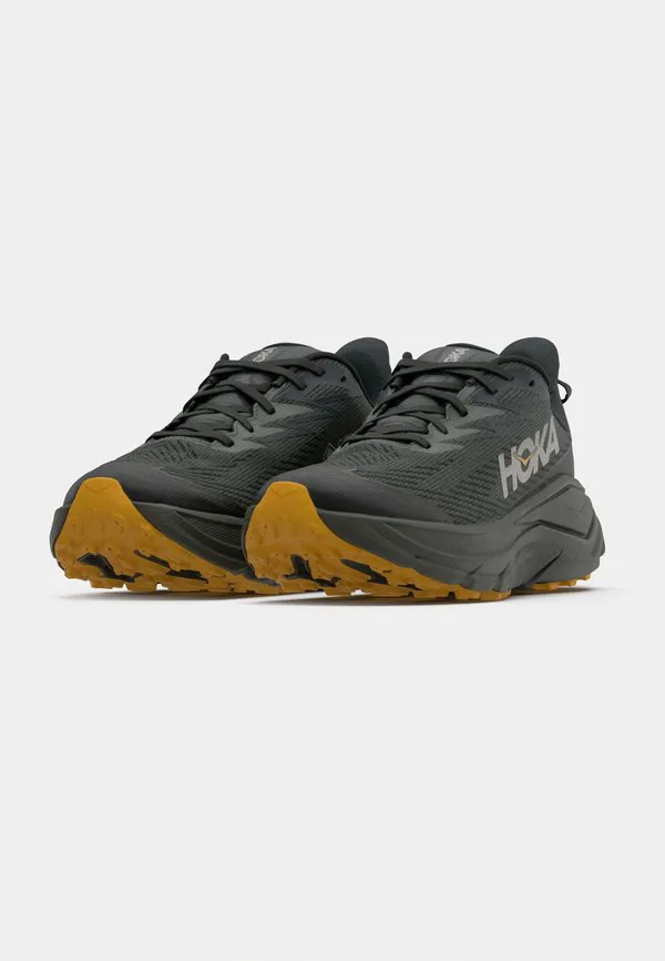 Кроссовки для трейлраннинга challenger 8 gtx Hoka, Asphalt Grey/Varsity Yellow — фото 3