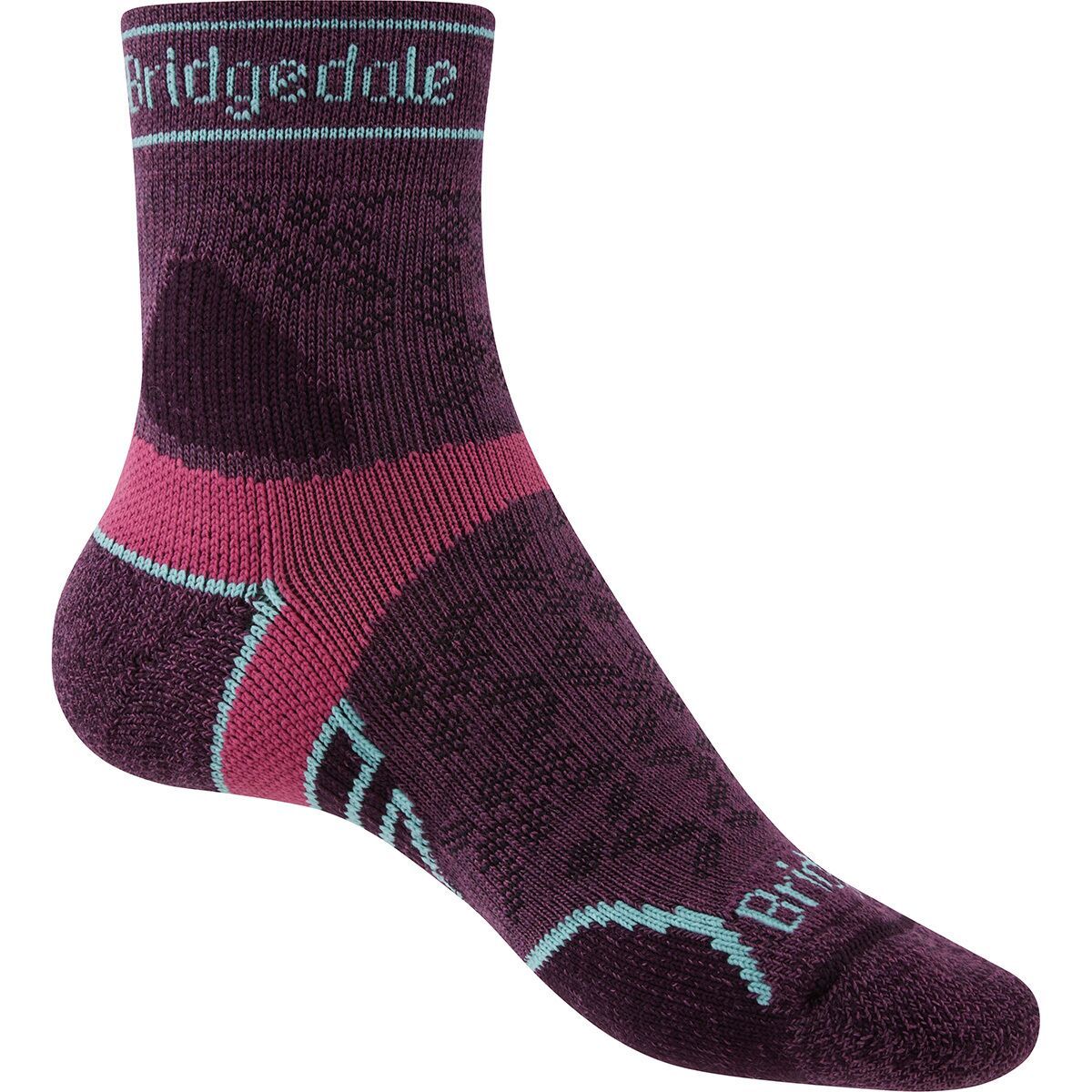 

Трейловые беговые легкие термоноски 3/4 из мериносовой шерсти Bridgedale, мультиколор