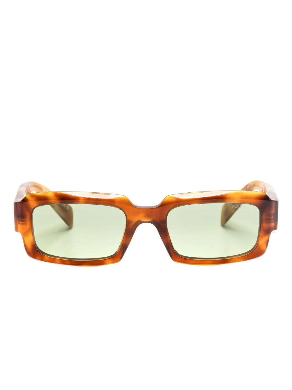 

Солнцезащитные очки Symbole в прямоугольной оправе Prada Eyewear, коричневый