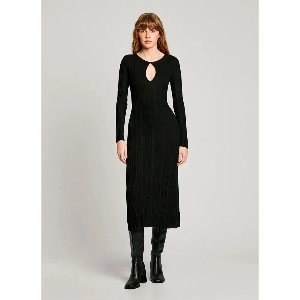 

Платье Pepe Jeans Natasha long sleeve long, черный