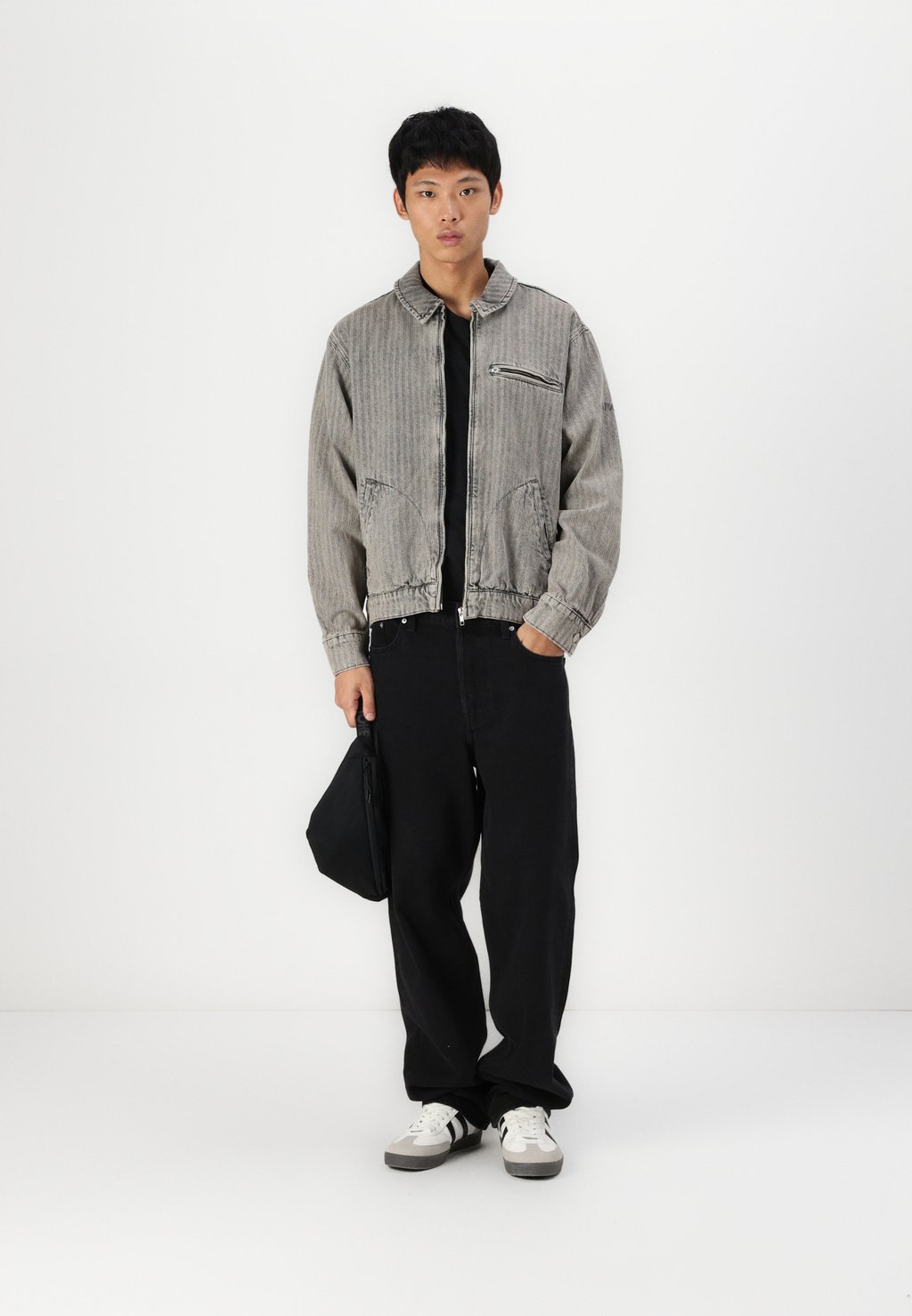 

Джинсовая куртка HERRINGBONE WORKER UNISEX BDG Urban Outfitters, серый