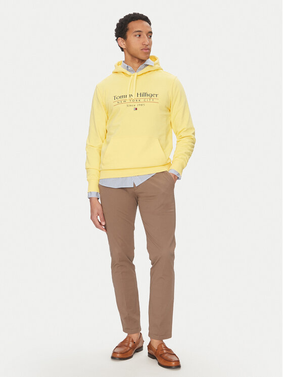 Толстовка обычного кроя Center Stack MW0MW38672 Tommy Hilfiger, желтый — фото 2