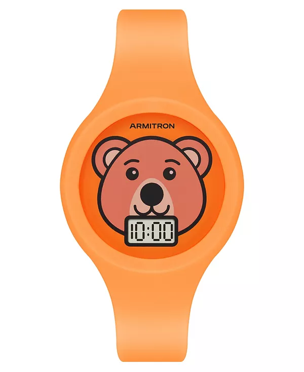 

Детские кварцевые часы Happy Pals, оранжевые, силиконовые, 38 мм Armitron, orange