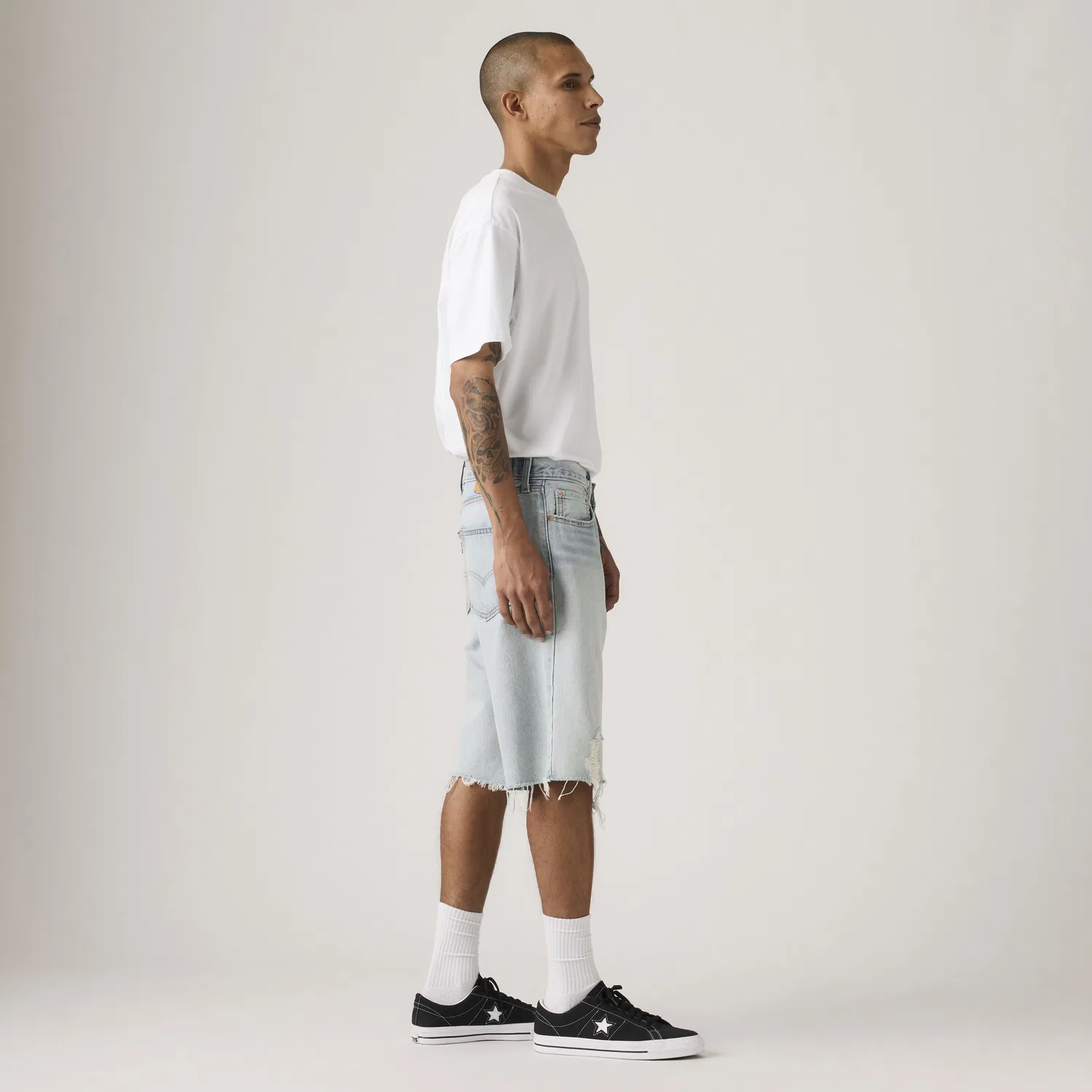 469 Свободные мужские шорты 12 дюймов Levi's, Light Wash — фото 4