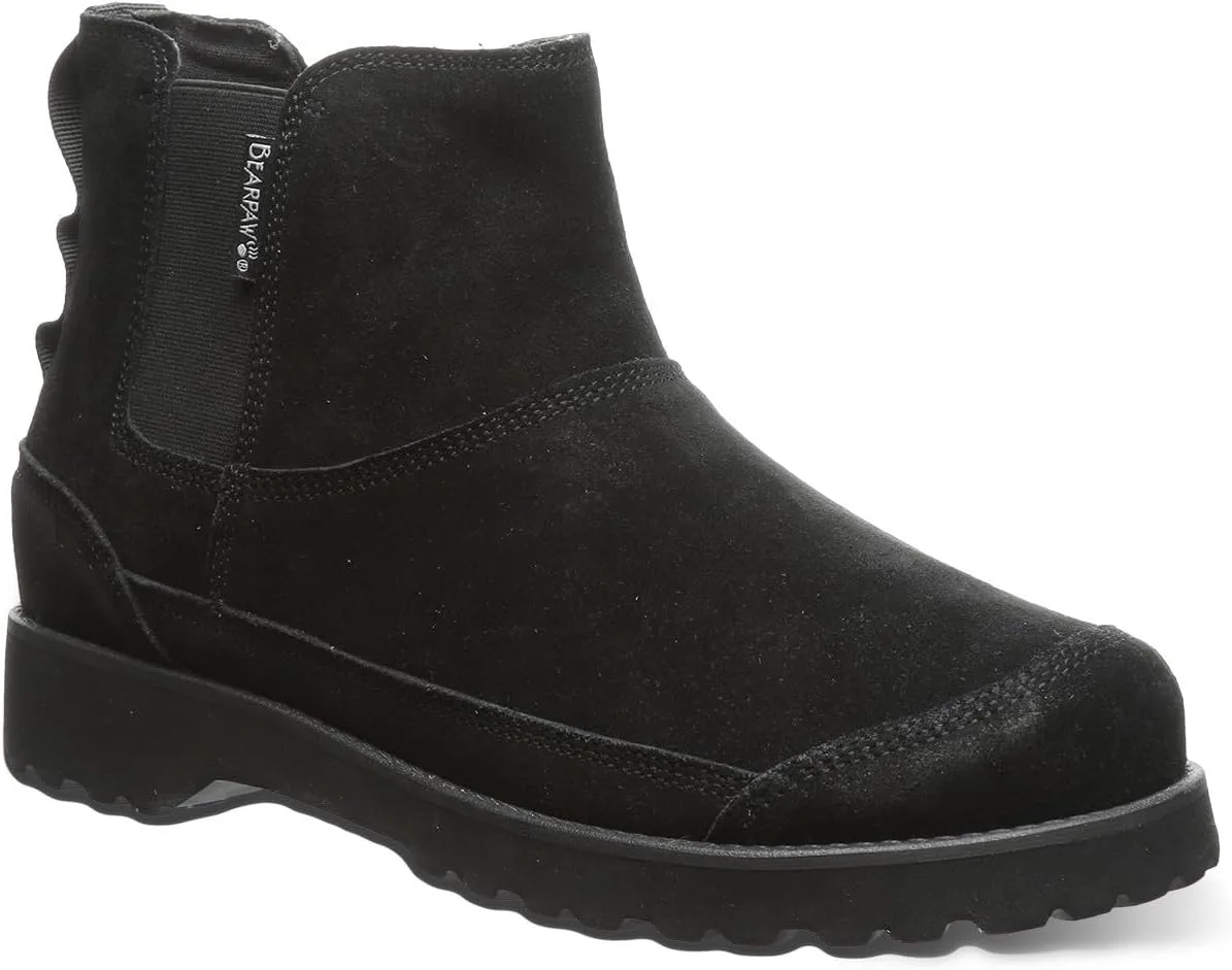 Мужские ботинки BEARPAW Nick | Классические ботинки из замши для мужчин | Мужские ботинки | Удобные зимние ботинки, черный — фото 3