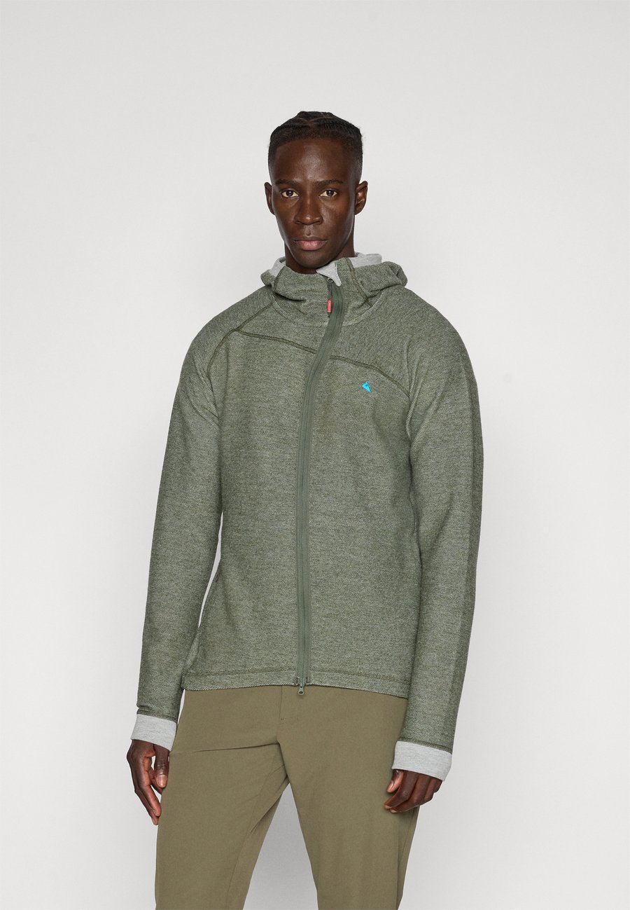 

Толстовка Klättermusen HÖDUR HOODED ZIP, Burnt Olive/Orange