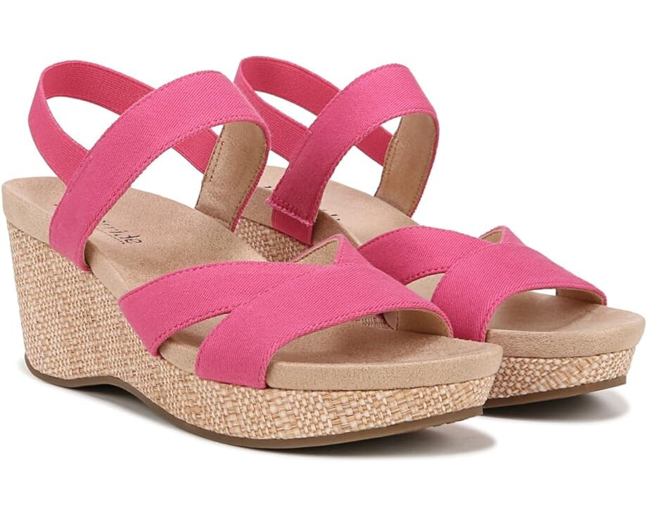 

Сандалии LifeStride Danita Strappy Wedge, цвет French Pink