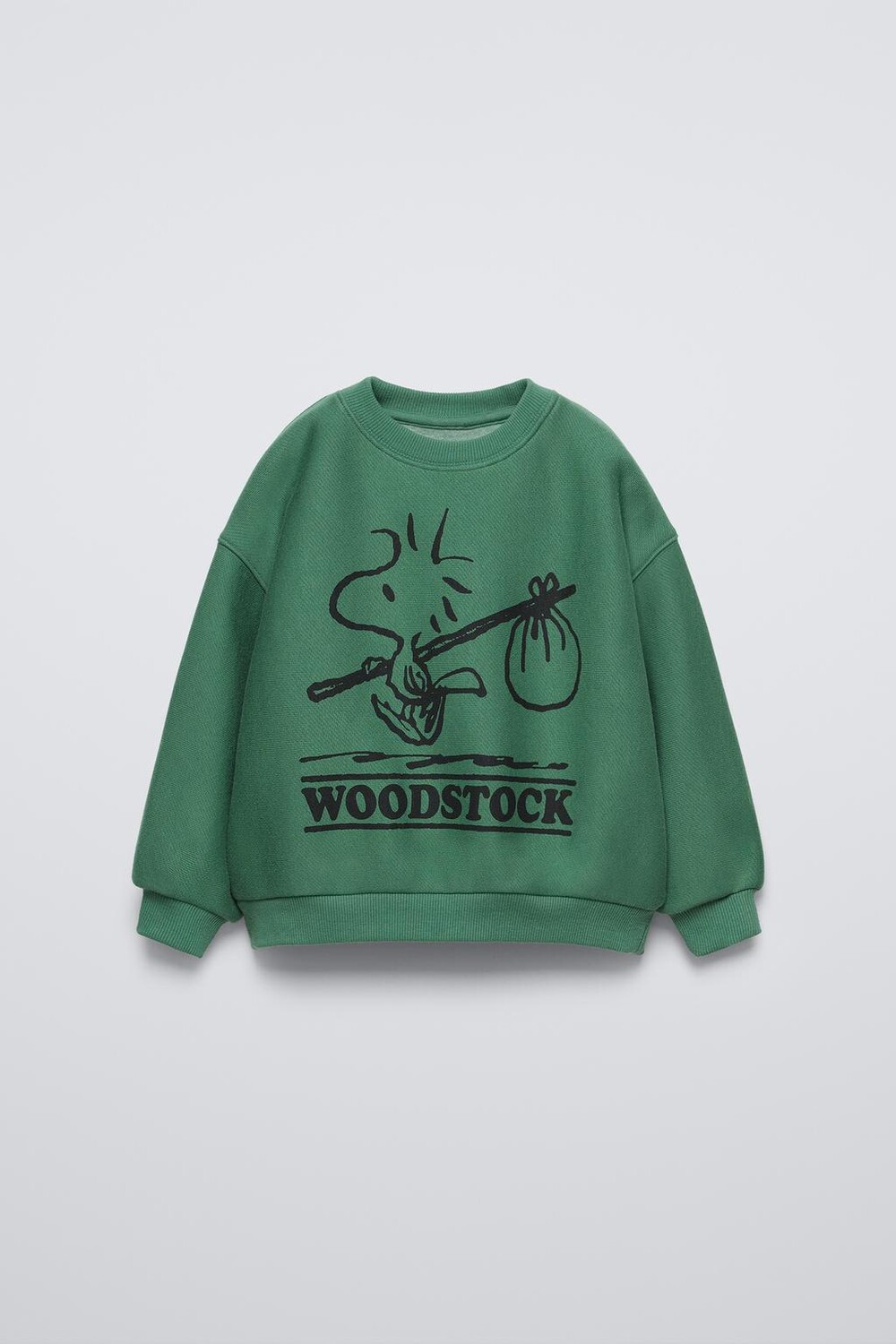 

Толстовка snoopy peanuts ZARA, темно-зеленый