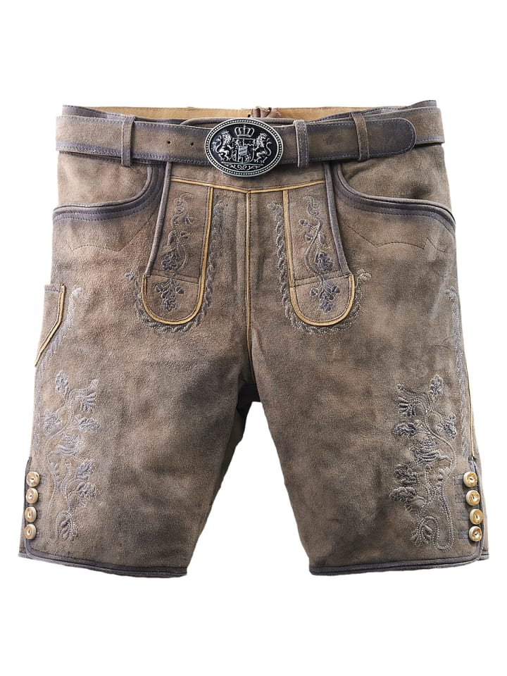 

Maddox Country Кожаные брюки с рогом, серые