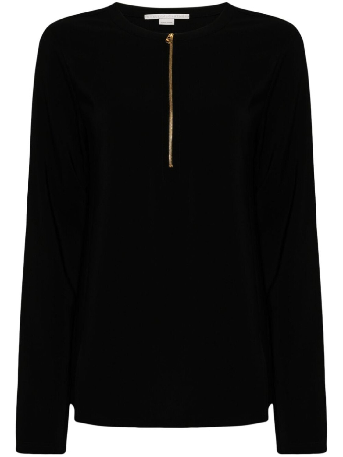 

Stella McCartney джемпер Iconic с воротником на молнии, черный