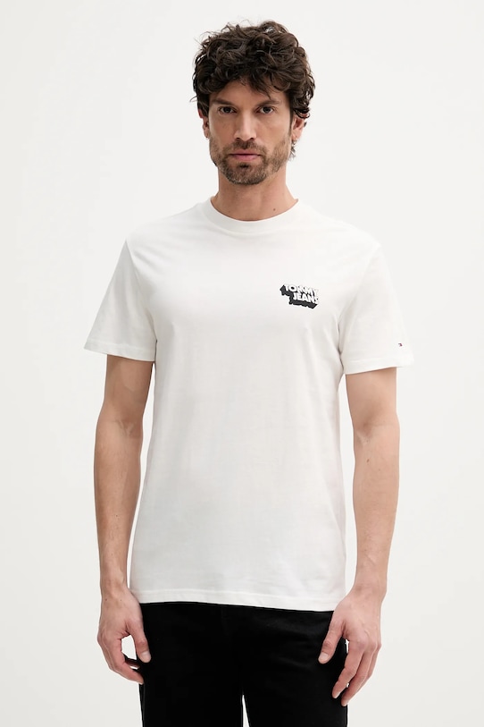 

Хлопковая футболка Tommy Jeans, белый