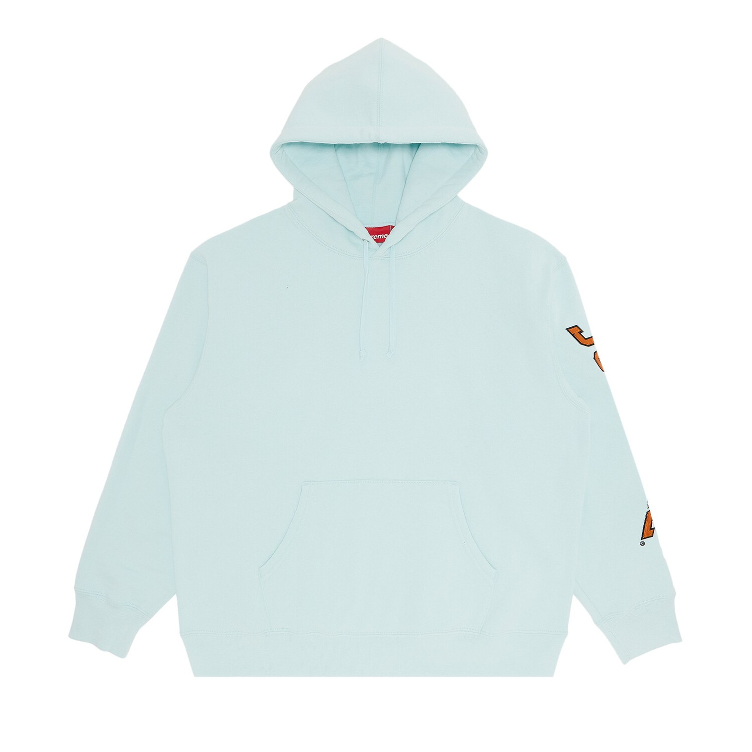 

Толстовка с капюшоном и рукавами Supreme, цвет Бледно-синий