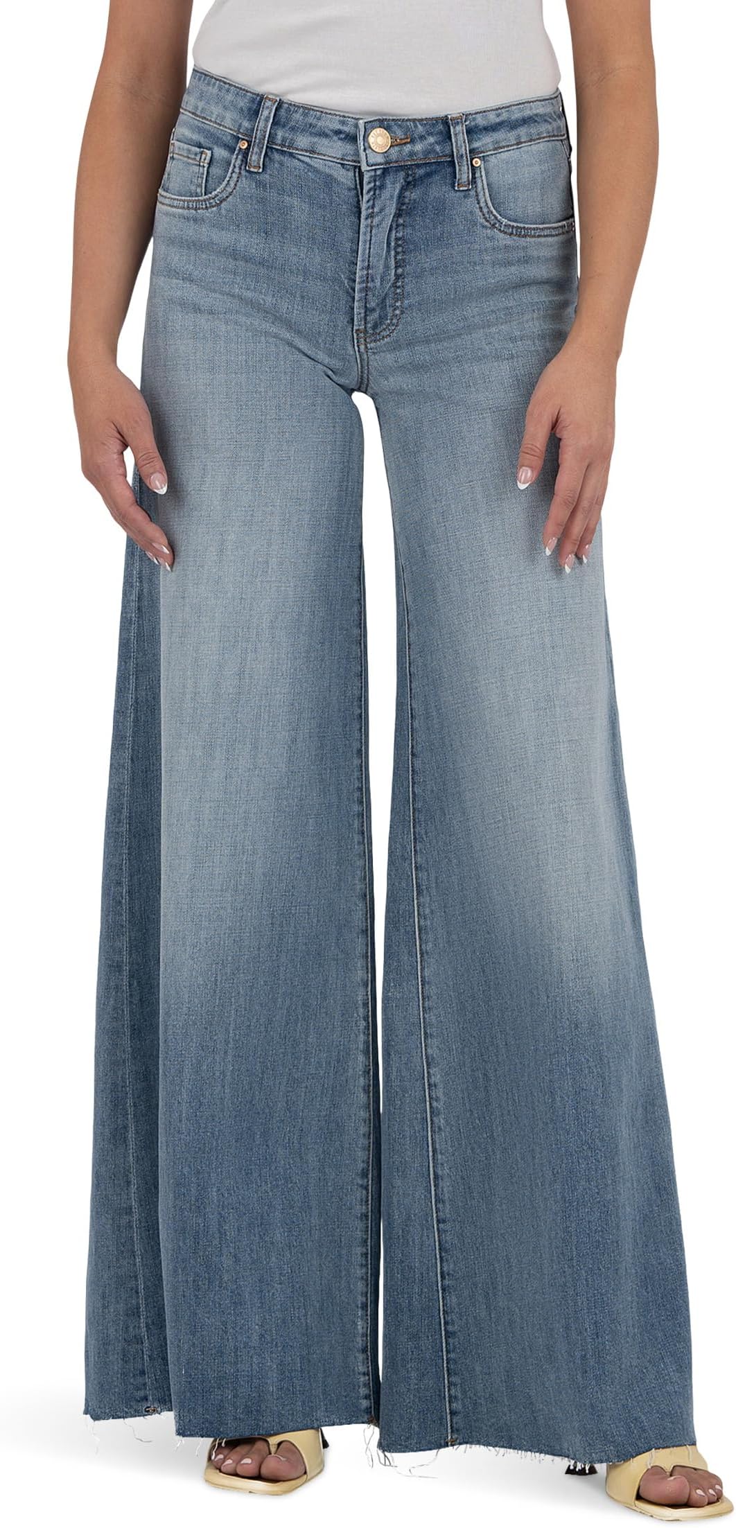 

Джинсы KUT from the Kloth Blake High Rise Super Wide Leg, Charming