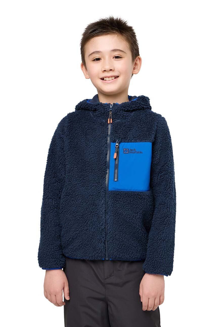 

Детская толстовка Jack Wolfskin ICE CURL HOOD, темно-синий