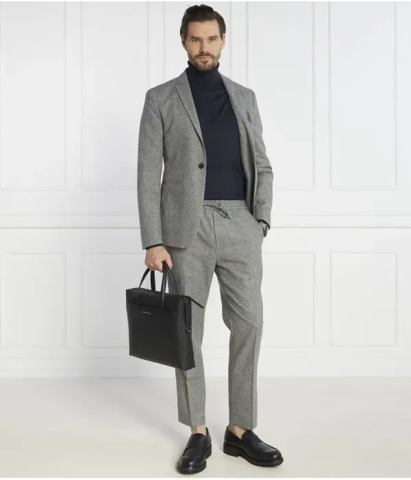 Шерстяная водолазка slim fit Calvin Klein, темно-синий — фото 2