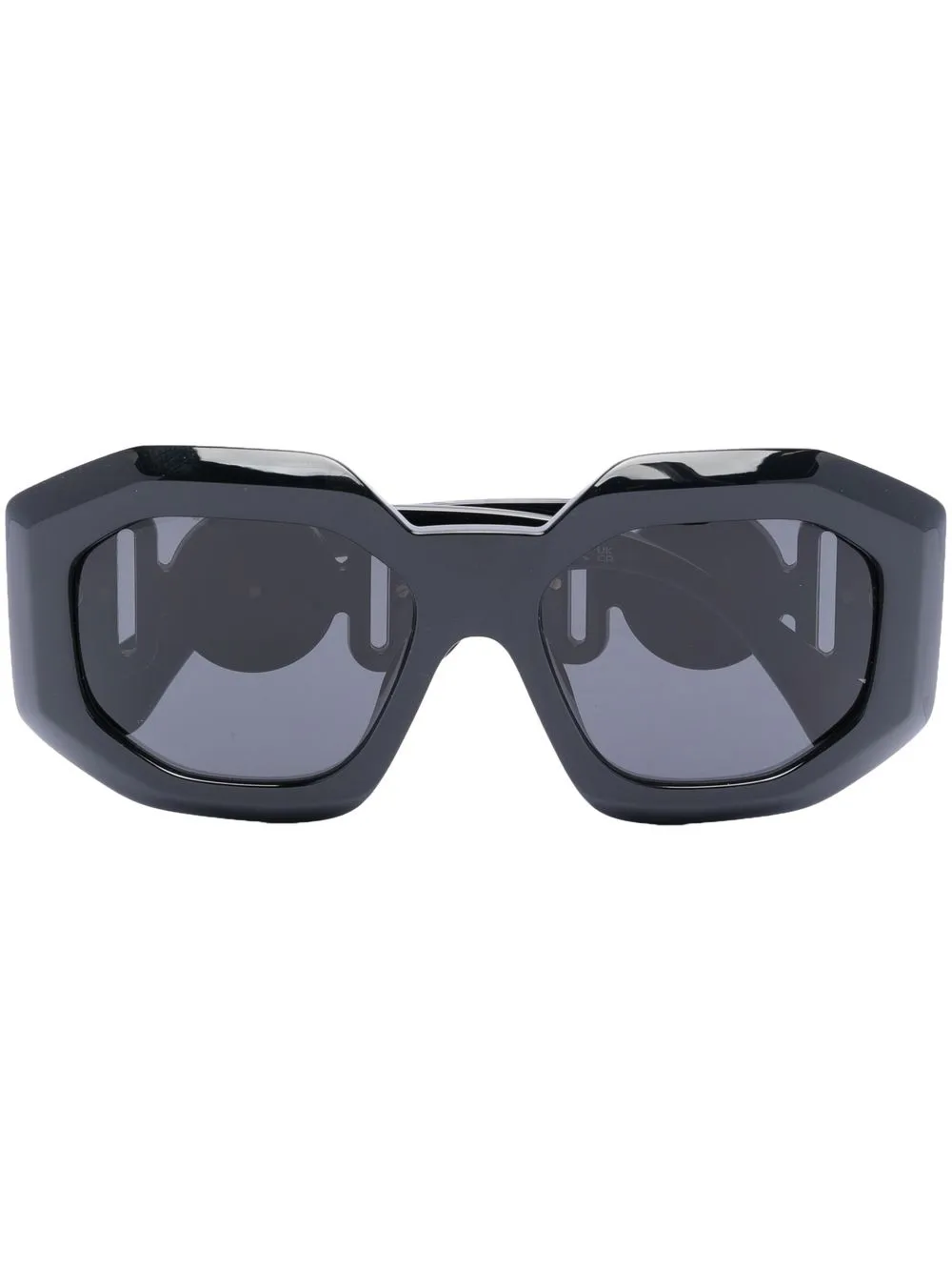 

Солнцезащитные очки в массивной оправе Versace Eyewear, черный