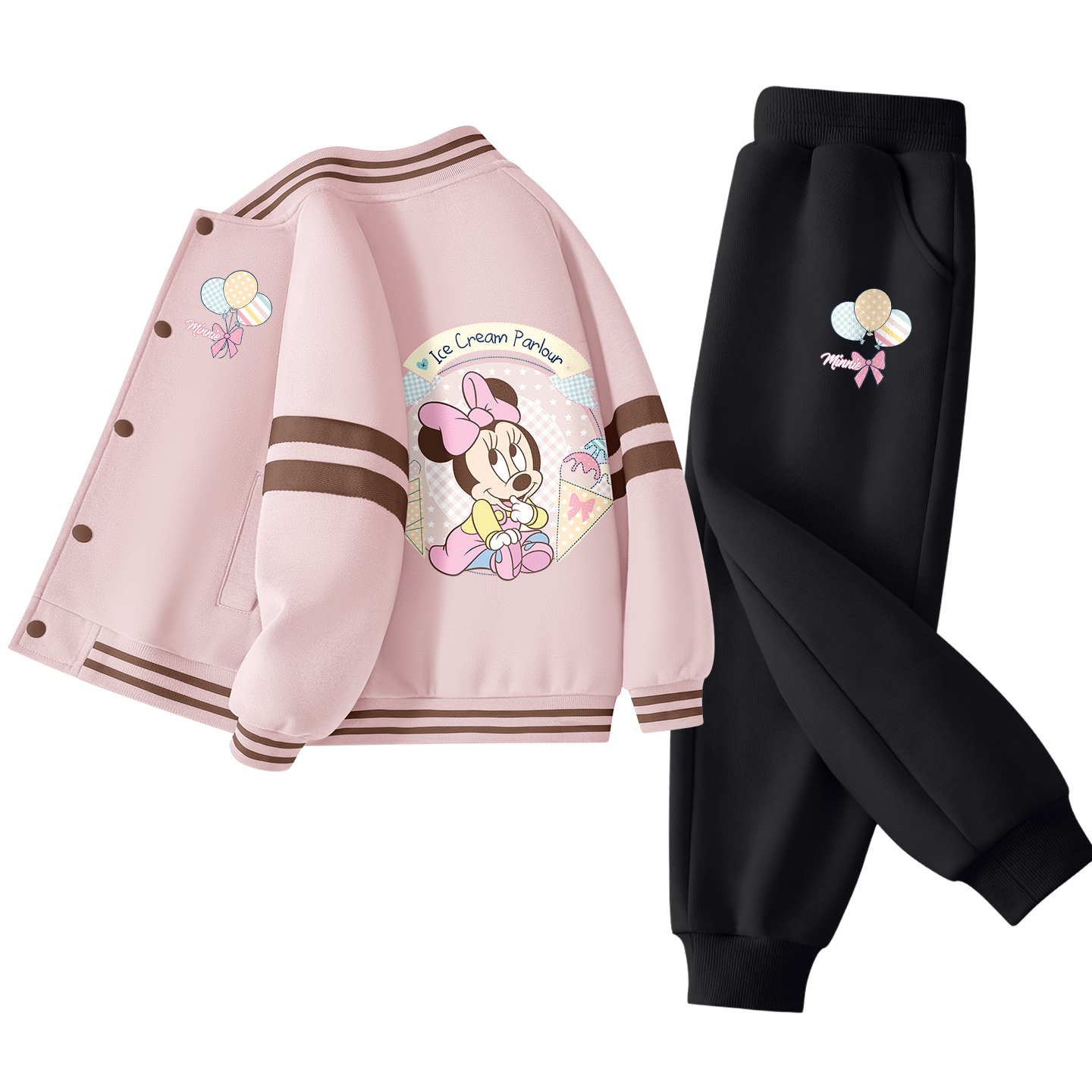 Детская повседневная спортивная одежда Disney, Di Balloon K_Di Dazzling Color Rose Red+Di Balloons K Black — фото 2