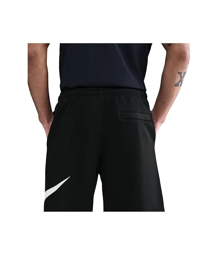 Шорты Nike Club Fleece, Black/Black/White — фото 4