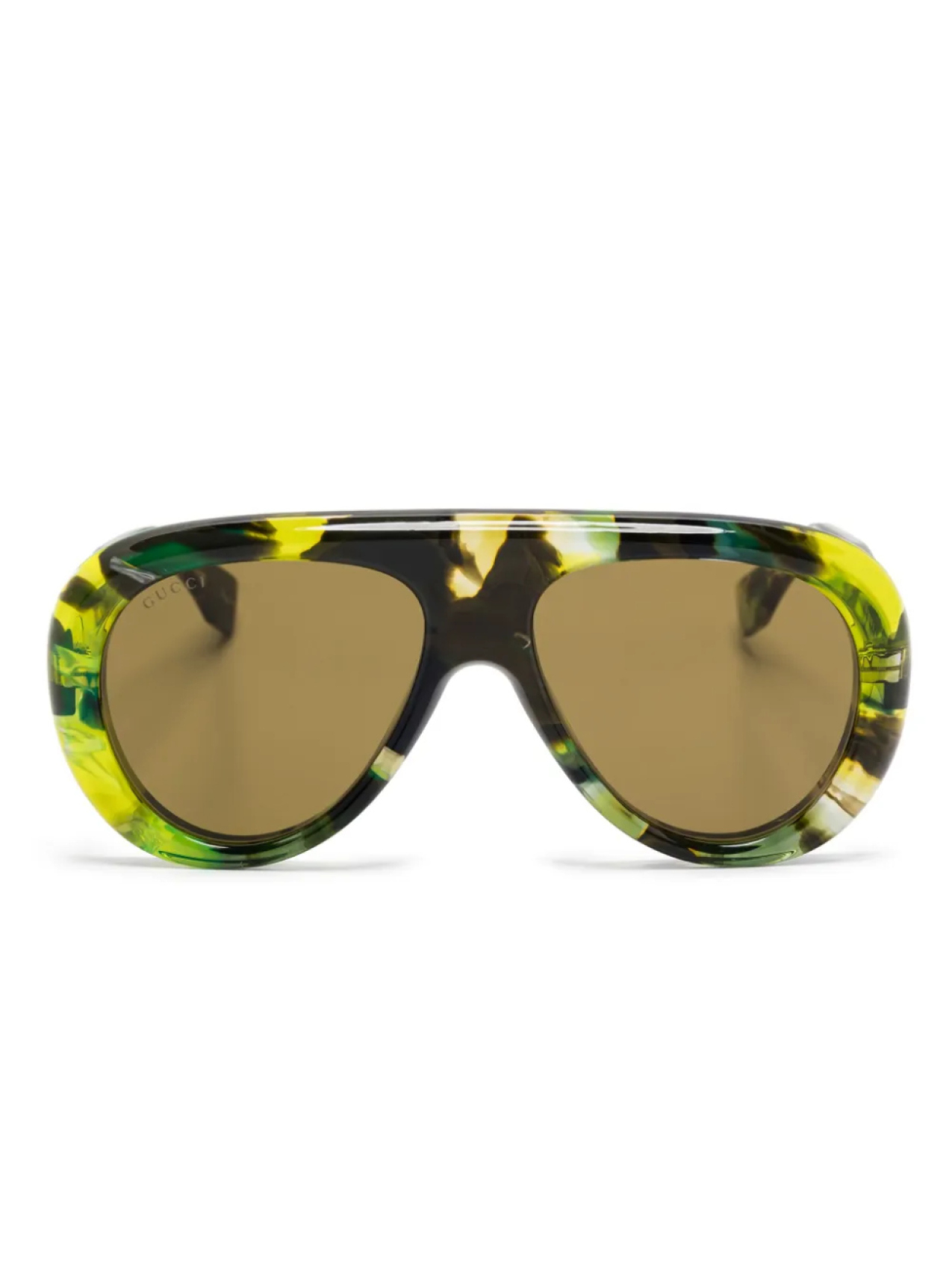 

Солнцезащитные очки-пилоты Gucci Eyewear, зеленый