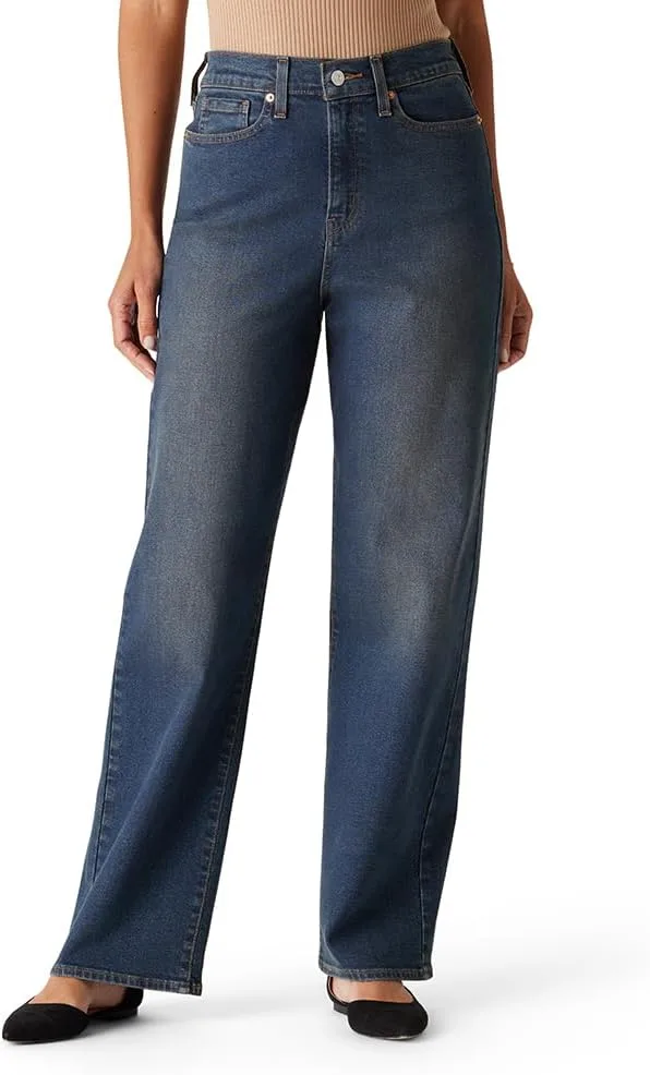 Levi's Gold женские джинсы high-rise loose straight stretch denim дубль