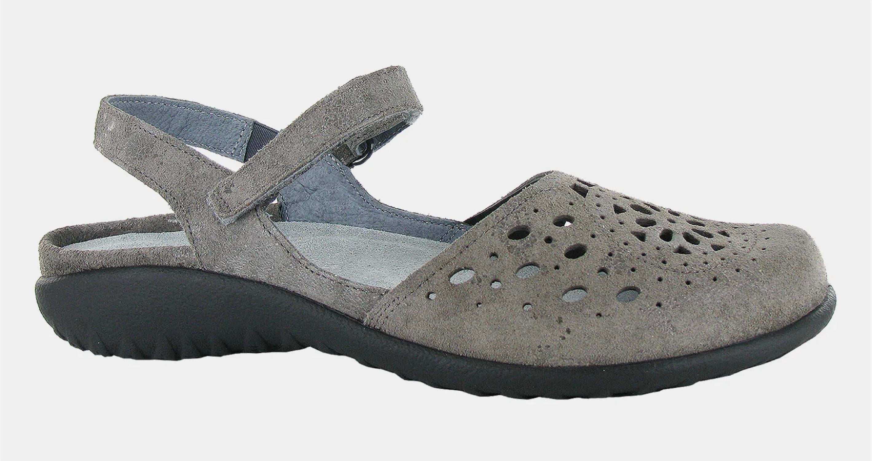 Women's Arataki Sandal In Gray Marble Suede NAOT, серый