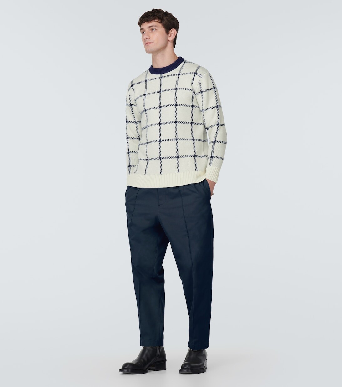 Спортивные брюки le jogging из хлопкового джерси камаргового цвета Jacquemus, синий — фото 2