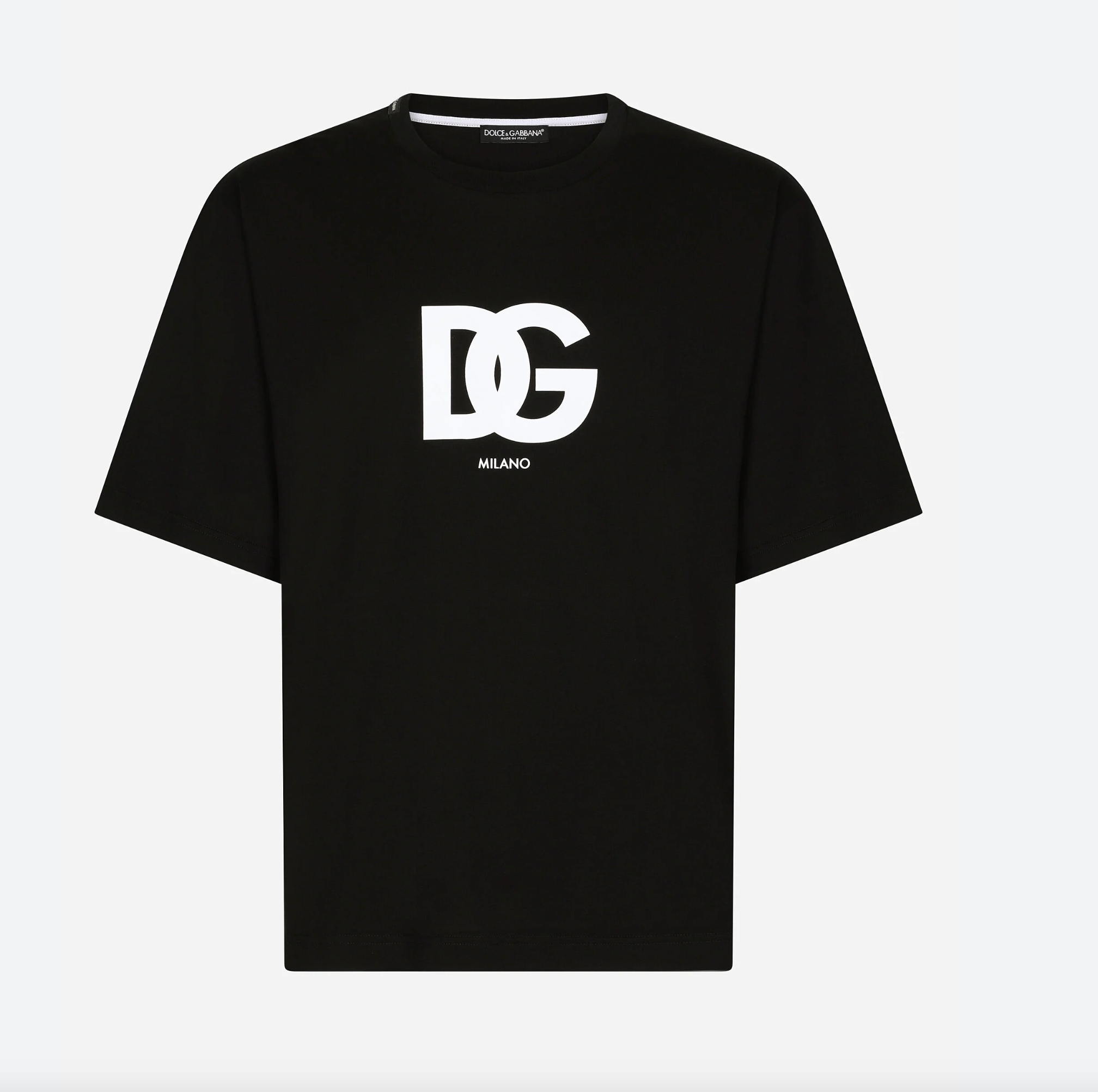 

Черная хлопковая мужская футболка Dolce & Gabbana