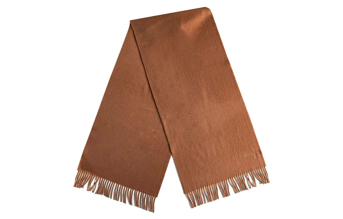 

Zzegna Вязаный шарф мужской коричневый, Brown