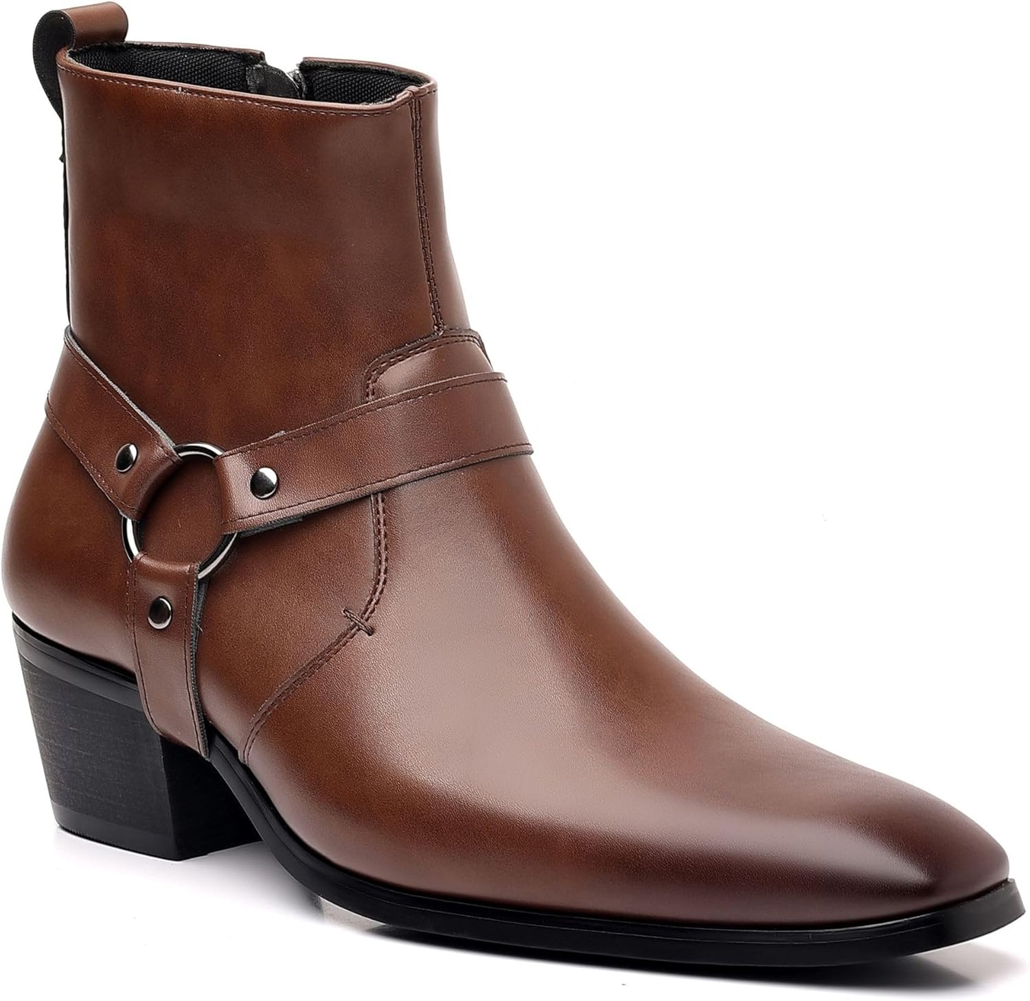 

Мужские ботинки челси, кожаные классические ботинки для мужчин, рабочие ботинки челси для мужчин Dmgyck, коричневый