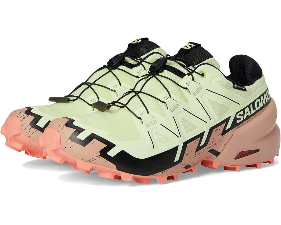 Кроссовки Salomon Speedcross 6 GTX, цвет Lime Cream/Mahogany Rose/Black