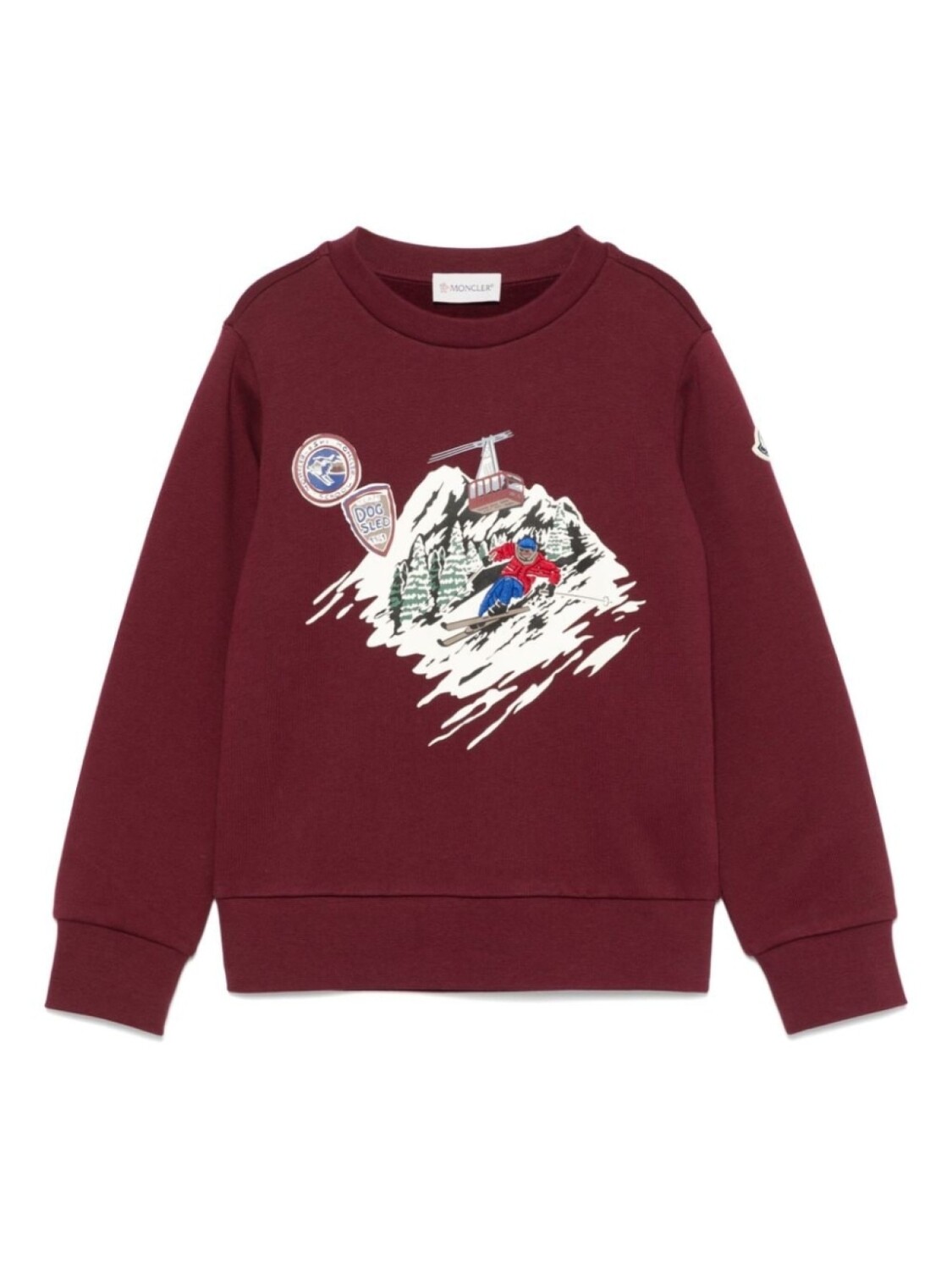 

Толстовка с графическим принтом Moncler Enfant, красный