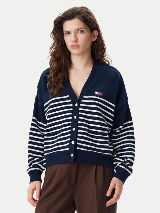 

Кардиган свободного кроя DW0DW20257 Tommy Jeans, синий