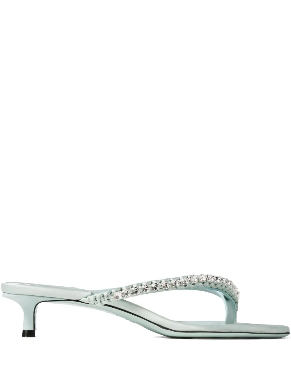 Мюли с кристаллами JIMMY CHOO, зеленый