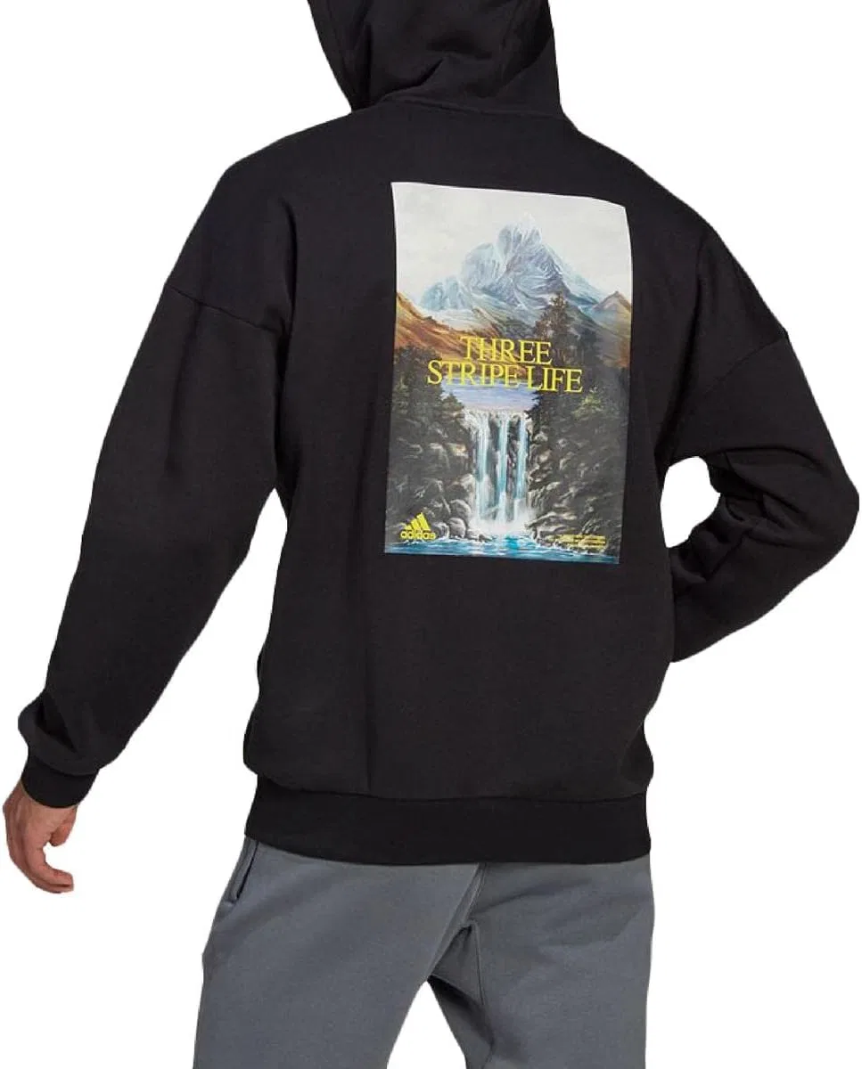 Мужская толстовка adidas Sportswear Mountain Graphic Hoodie — фото 2