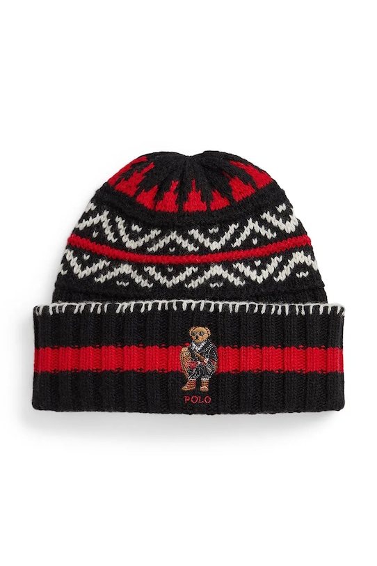 

Шапка из смесовой шерсти Polo Ralph Lauren, черный