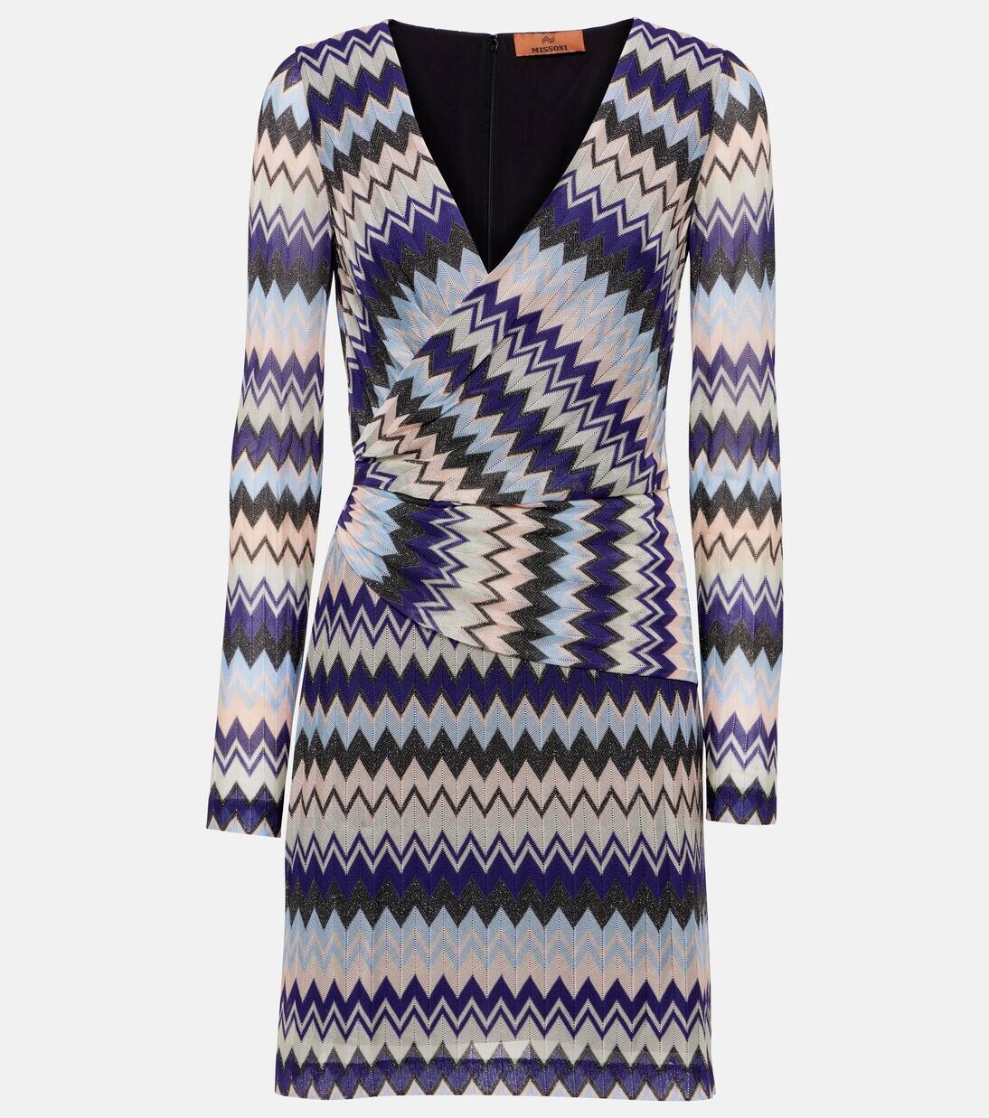 

Мини-платье Zig Zag Missoni, цвет multicolor purple, pink, light blue with dark base