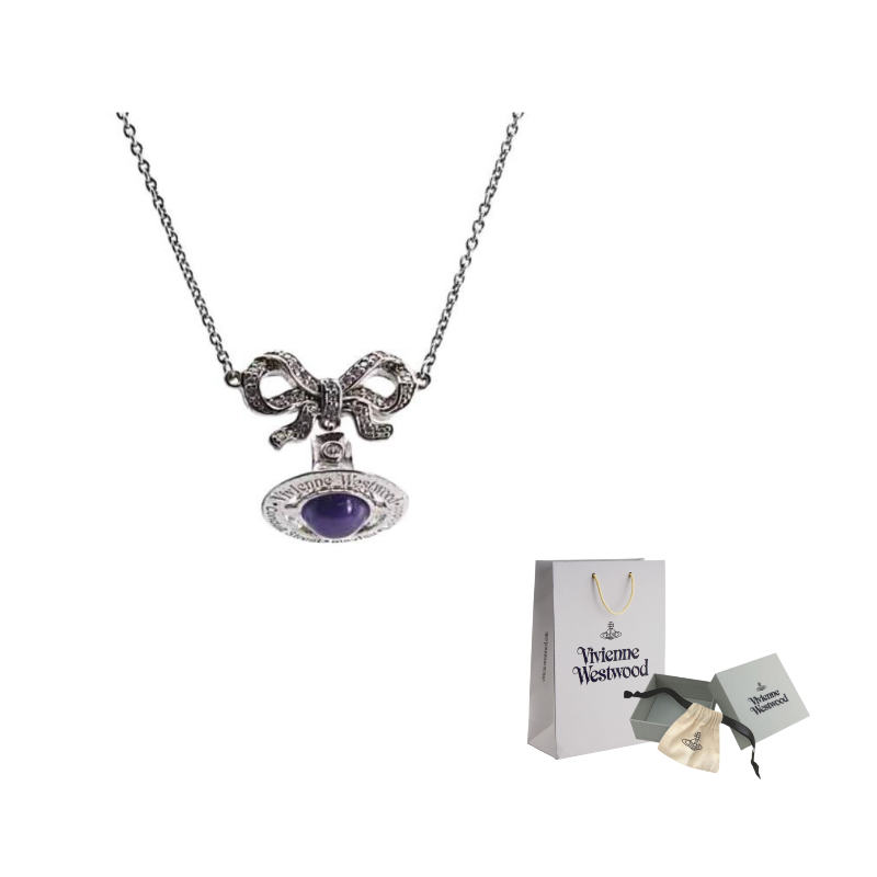 

Ожерелье, чокер, укороченное женское разноцветное Vivienne Westwood, фиолетовый