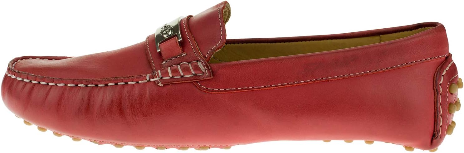 Мужские кожаные мокасины DTI BB Signature Drenot Slip-On для вождения Dti Darya Trading, Rio Red — фото 2