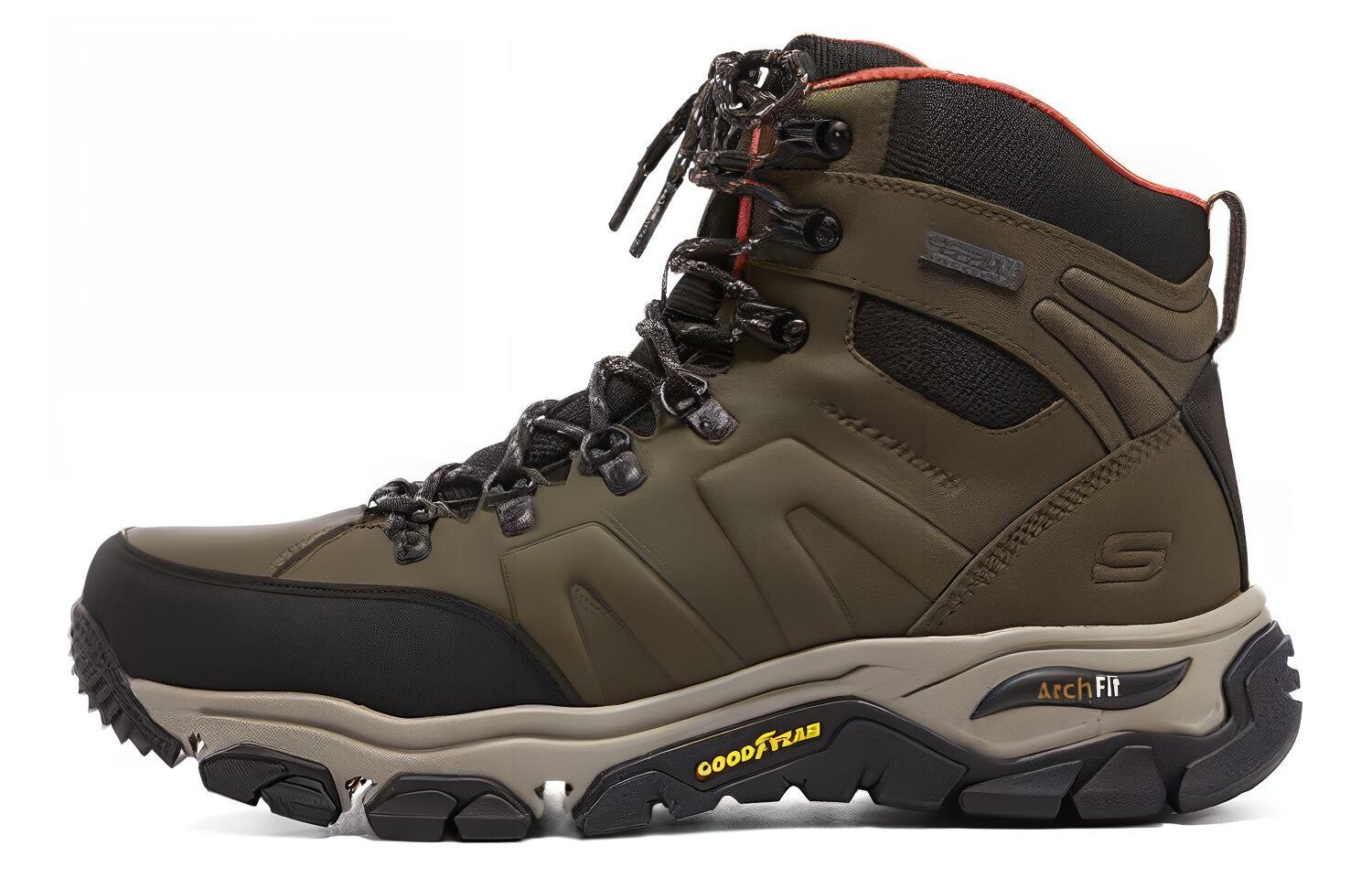

ARCH FIT DERMITT Кроссовки мужские высокие Оливково-зеленые Skechers
